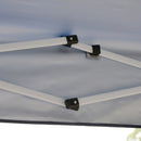 Gazebo Pieghevole da Giardino 2,45x2,45x2,45m in Acciaio e Tessuto Oxford Blu