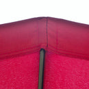 Ombrellone Rotondo Ø250x240 cm a 18 Stecche in Metallo e Poliestere Rosso Vino  