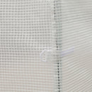 Serra a Tunnel 300x200x190 cm con 4 Finestrelle e Ingresso a Zip Acciaio Zincato e PE Bianco  