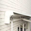 Tenda da Sole a Bracci 395x245 cm Avvolgibile a Manovella Verde e Bianco   