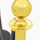 Colonnine Segnapercorso con Corda Vellutata Base Riempibile in Acciaio Inox Ø32x96 cm Nero e Oro 