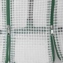 Serra da Giardino 180x90x90 cm Telaio in Acciaio Copertura in PE Rinforzato Bianco