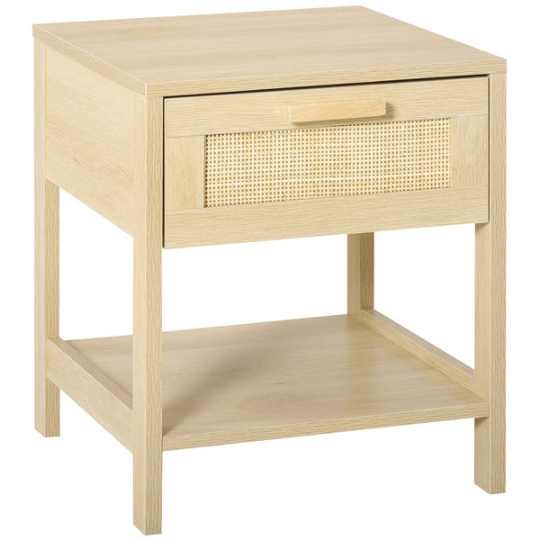 online Comodino 1 Cassetto 1 Ripiano 40x40x48 cm in MDF color Legno