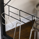 Mobile da Cucina 90x40x83 cm con Presa di Corrente e USB in Acciaio e Truciolato Marrone