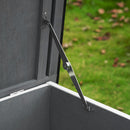 Conigliera per Interno e Esterno a 2 Piani  100x47x91 cm con Tetto in Bitume in Legno di Abete Grigia