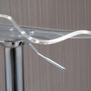 Set 2 Sgabelli da Bar Girevoli in Acrilico Trasparente  