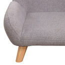 Divanetto per Cani e Gatti Imbottito 72x44x31 cm in Tessuto Grigio Chiaro
