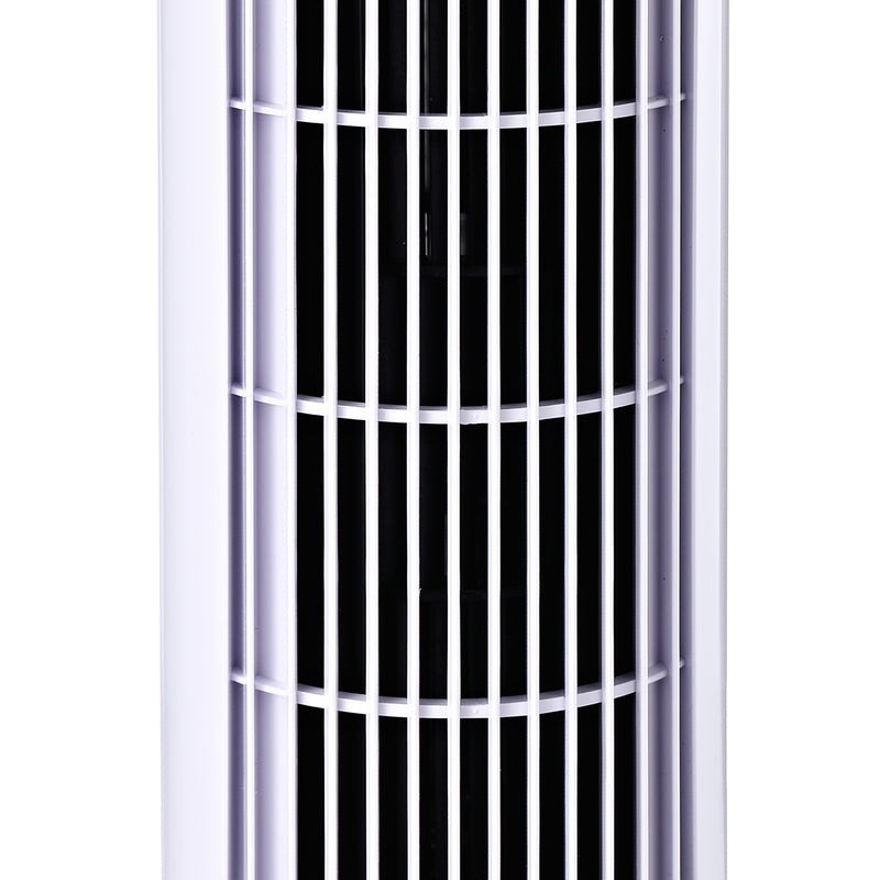 Ventilatore a Torre Oscillante da 45W a 3 Velocità 27x27x75 cm in ABS Bianco-9