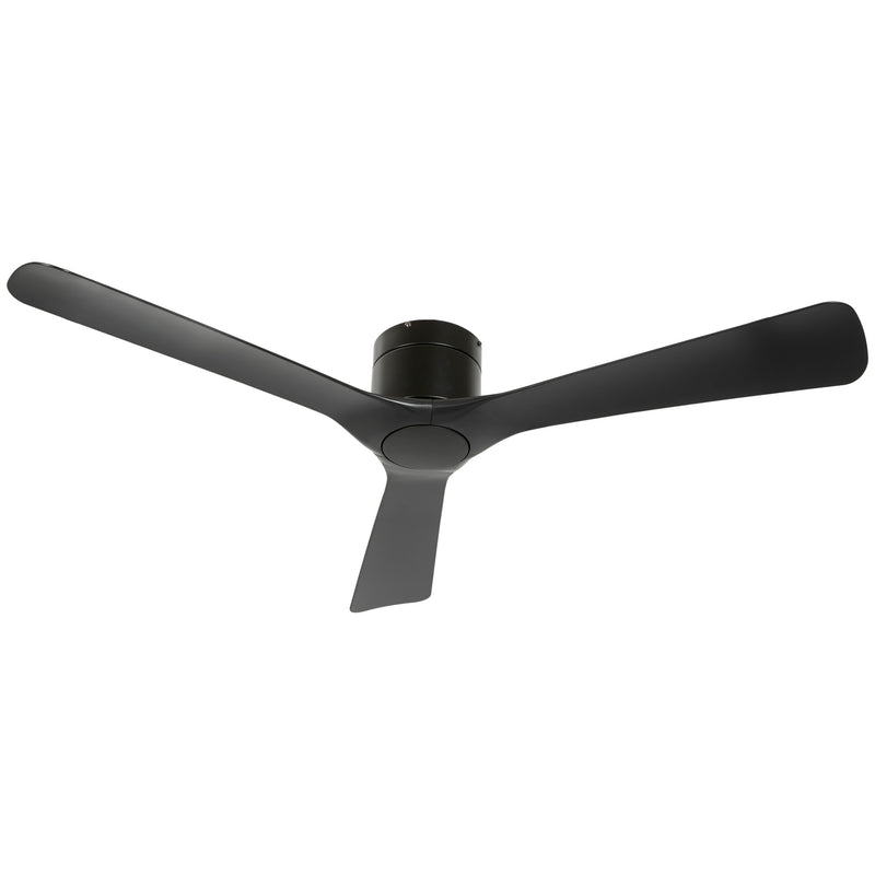 Ventilatore da Soffitto Reversibile a 3 Pale con 6 Velocità Ø132 cm Timer fino 8 Ore e Telecomando Nero