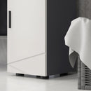 Mobiletto Bagno 1 Cassetto 1 Anta 30x30x82 cm in Truciolato Grigio