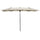 Ombrellone Doppio 150x295x170-214 cm Inclinabile e Regolabile in Poliestere e Metallo Crema