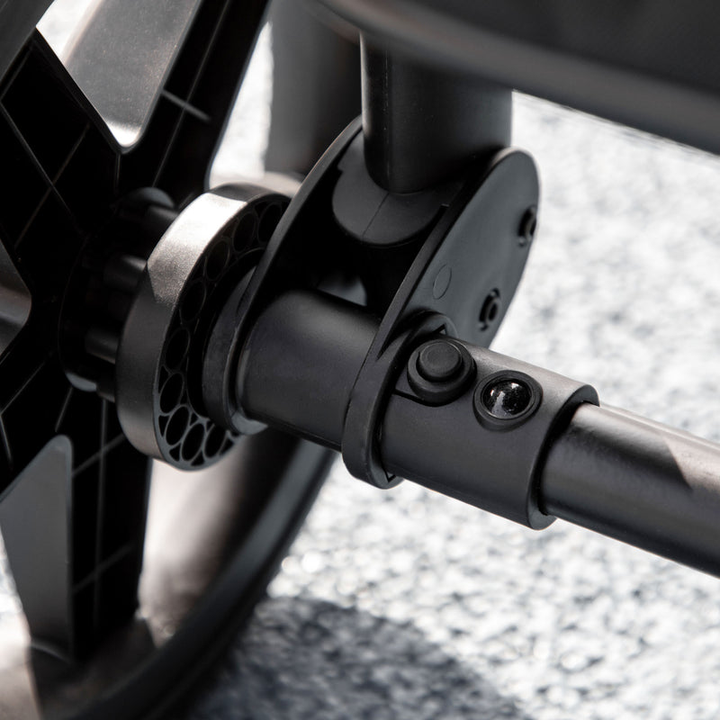 Passeggino per Cani Pieghevole 112x65x100 cm in Tessuto Oxford Grigio