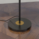 Lampada da Terra con 3 Paralumi Ø36x162 cm in Metallo Nero e Grigio