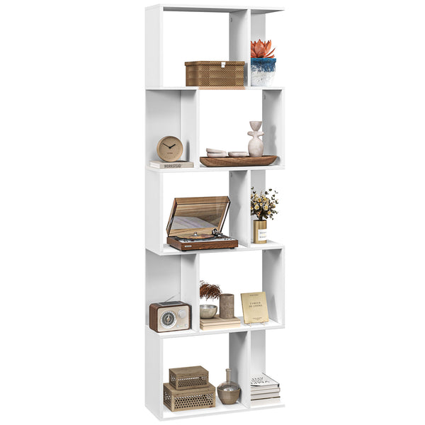acquista Mobile Libreria 5 Ripiani 60x24x184,5 cm Bianco