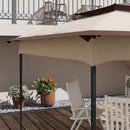 Tetto per Gazebo Pop Up da 3.25x3.25 m a 2 Livelli con Protezione UV 30+   Beige