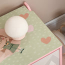 Cassapanca Baule Portagiochi 60x37x39 cm in MDF Rosa