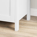 Armadietto Portadocumenti con 2 Cassetti per Documenti A4 con Chiavi 76x40x76 cm Bianco 