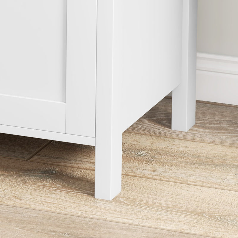 Armadietto Portadocumenti con 2 Cassetti per Documenti A4 con Chiavi 76x40x76 cm Bianco 