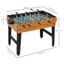 Tavolo Multi Gioco 4 in 1 Calcio Balilla Biliardo Ping Pong e Hockey da Tavolo 107x61x84,5 cm   