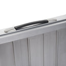 Rampa per Sedia a Rotelle Pieghevole 61x74x5 cm in Alluminio con Bordi Esterni Argento  