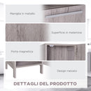 Mobile a Colonna per Bagno 30x32x172,5 cm in MDF color Legno