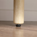 Mobile Porta TV fino a 50" Anta Scorrevole 115x40x49 cm con Vani Aperti e Armadietti Naturale