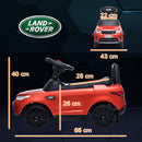 Macchina Elettrica per Bambini Licenza Land Rover Discovery 6V Velocità 3km/h Rosso 