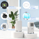 Deumidificatore Portatile Touch da 12L con Tubo di Scarico 28x18x50,6 cm Bianco