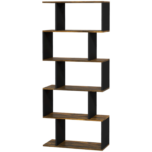 prezzo Libreria 5 Ripiani 70x29,5x163 cm in Legno Marrone Rustico