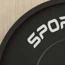 Set 2 Dischi Pesi da 10kg con Foro da 2"/5 cm per Manubri e Bilancieri in Gomma Nero   