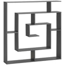 Libreria con Ripiani Irregolari 125x22x129 cm in Legno Truciolato Grigio