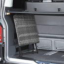 Tavolino da Giardino Pieghevole Salvaspazio 40x40x40 cm in Rattan Sintetico e Acciaio Grigio