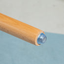 Set 2 Sgabelli da Bar Stile Nordico con Cuscino e Gambe in Legno Bianco 