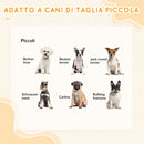 Scaletta per Cani e Gatti 3 Gradini Pieghevole e con Vano Contenitore 40x54x48 cm Bianco 