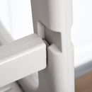 Scaletta per Bambini 3 Livelli 47x47x90 cm in HDPE Grigio