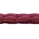 Cuscino per Panchina da Giardino 100x40 cm in Poliestere Rosso
