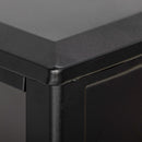 Camino Elettrico da Pavimento 1800W con Fiamma a 3 Intensità 36x21x47 cm Nero 