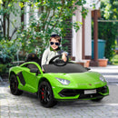 Macchina Elettrica per Bambini 12V con Licenza Lamborghini Aventador Verde