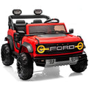 Macchina Elettrica per Bambini 24V Licenza Ford Bronco Raptor 2 Posti con Telecomando Rosso