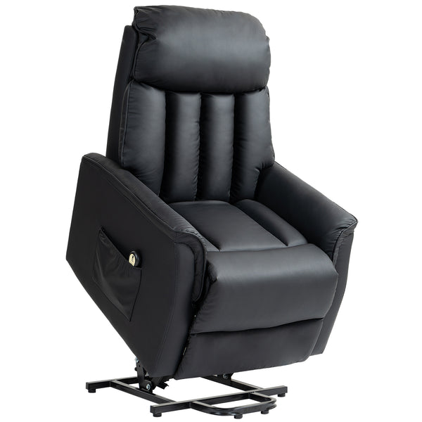 Poltrona Relax Reclinabile Alzapersone Elettrica con Telecomando Nero acquista