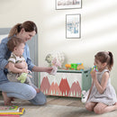 Cassapanca Baule Portagiochi 60x37x39 cm in MDF Verde