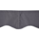 Telo di Ricambio per Tenda a Bracci Retrattile 347x290 cm  in Poliestere Anti UV Grigio  