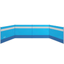 Paravento da Campeggio 725x140 cm Pieghevole Frangivista Azzurro   