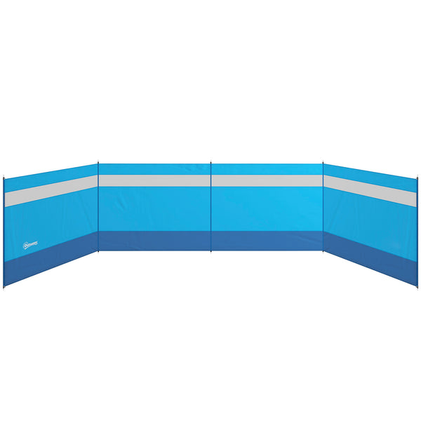 prezzo Paravento da Campeggio 725x140 cm Pieghevole Frangivista Azzurro