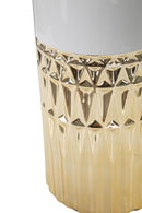 Lampada da Tavolo Glam Elegant 30x48,5x30 cm in Ceramica Bianco/Oro-3