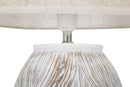 Lampada da Tavolo Ovale Atene 38x67x38 cm in Poliresina Bianco/Marrone-3