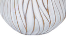 Lampada Honduras 35x48x35 cm in Poliresina Bianco/Marrone-4