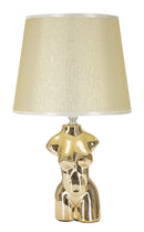 Lampada da Comodino Glam Woman 25x42,5x25 cm in Ceramica Oro-1