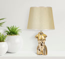 Lampada da Comodino Glam Woman 25x42,5x25 cm in Ceramica Oro-5