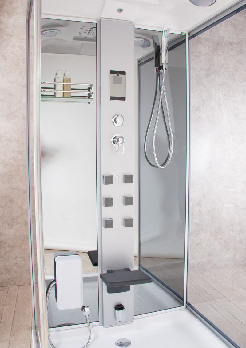 Box Doccia Idromassaggio Sauna e Bagno Turco 110x90cm Vorich Element-3